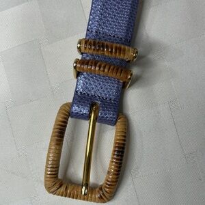 Carlisle Lavender Belt with Gold Accents